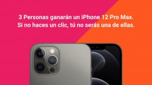 El Concurso para 3x iPhone 12 Pro Max: Comparte esta página en las Redes sociales y ¡GANA!